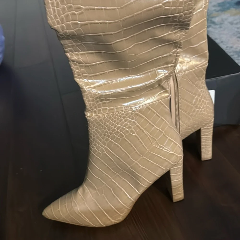 Tan snake skin boots brand new fashion nova size 9 - Picture 4 of 8